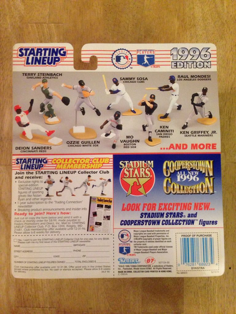 STARTING LINEUP "LENNY DYKSTRA”  (Baseball) action figure collectible [Barcode 076281689234] - Main Image 2