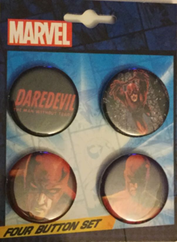 DAREDEVIL Four Button Set - ATA-BOY (MARVEL) action figure collectible [Barcode 008215842491] - Main Image 1