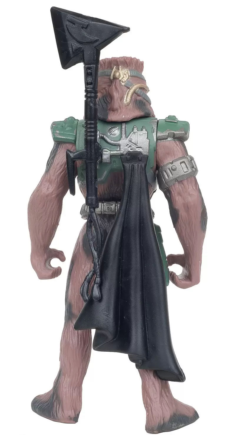 Chewbacca in Bounty Hunter Disguise with Vibro Ace and Heavy Blaster Rifle - Kenner/ Hasbro (Shadows Of The Empire) action figure collectible [Barcode 076281695624] - Main Image 3