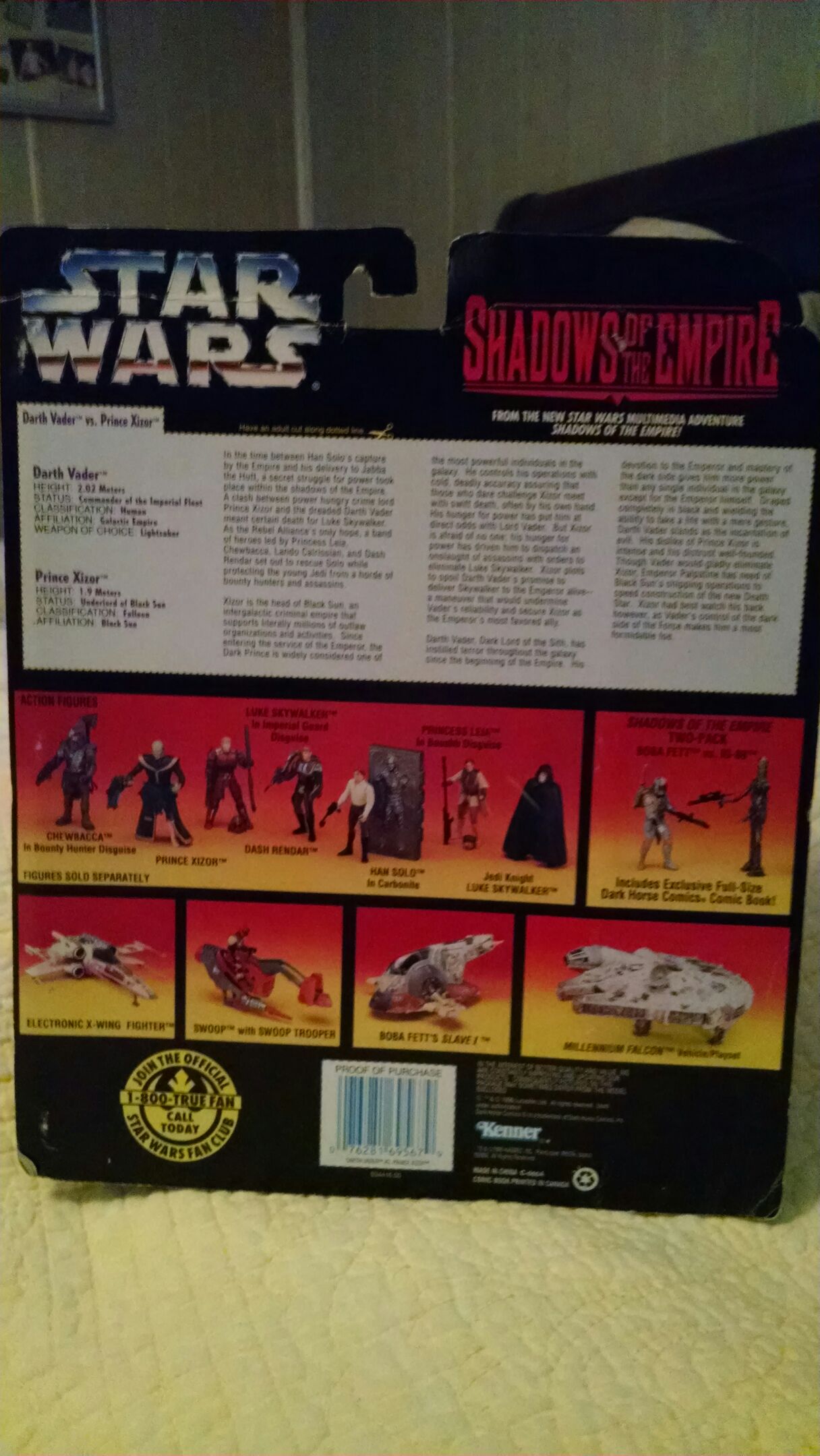 Prince Xizor vs Darth Vader 2-Pack - Hasbro (Star Wars: Shadows of the Empire) action figure collectible [Barcode 076281695679] - Main Image 2