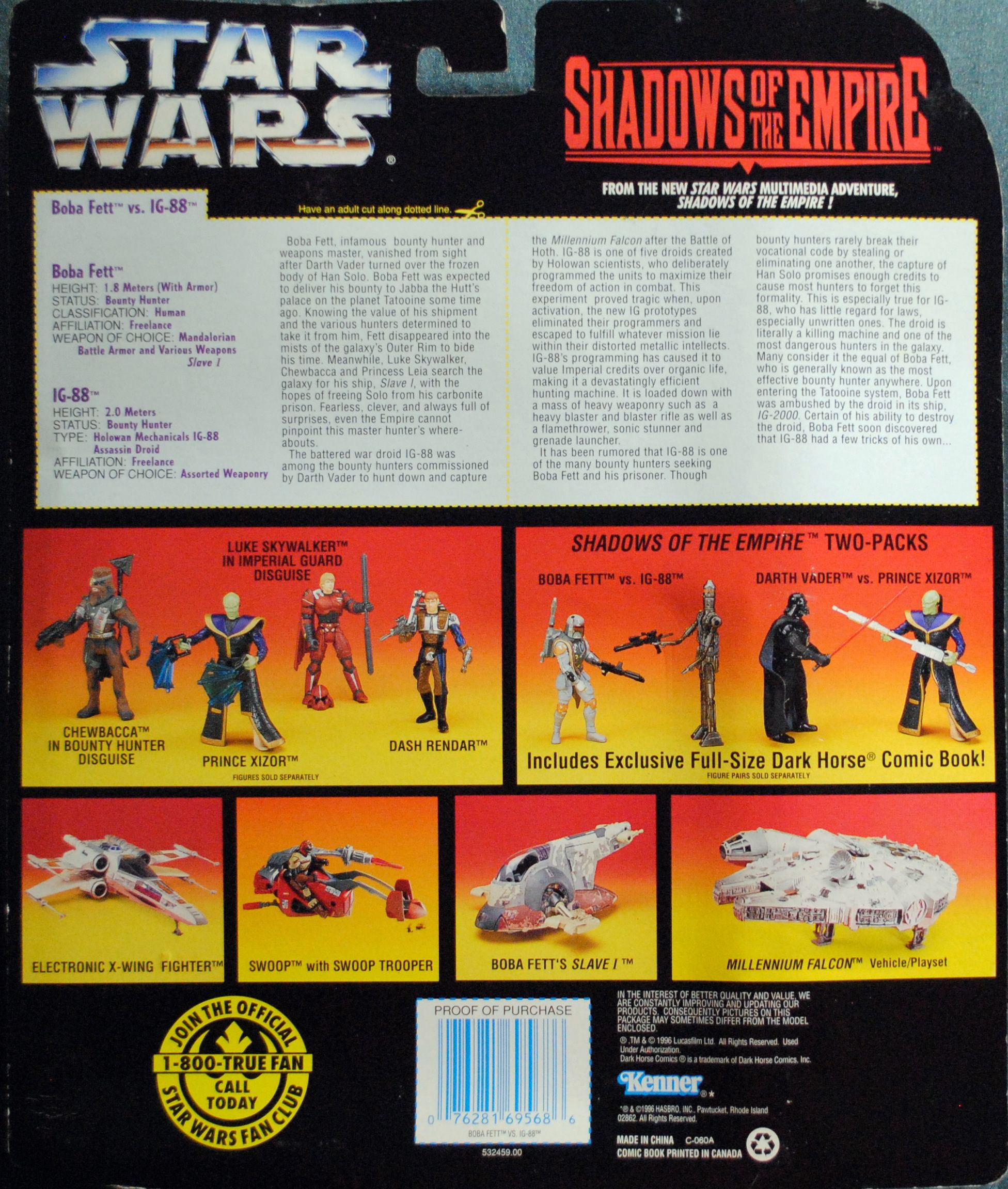 Boba Fett vs IG-88 2-Pack - Hasbro (Star Wars: Shadows of the Empire) action figure collectible [Barcode 076281695686] - Main Image 2