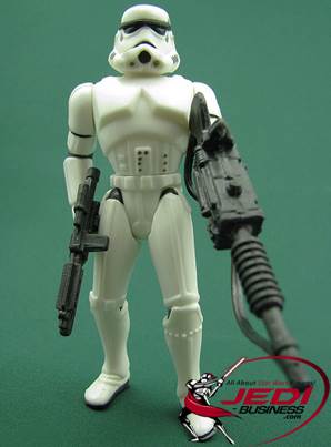 Star Wars TPOTF  Stormtrooper (Blaster Rifle)(Foil) - Kenner (Star Wars: POTF: Red: 3”) action figure collectible [Barcode 076281695754] - Main Image 2