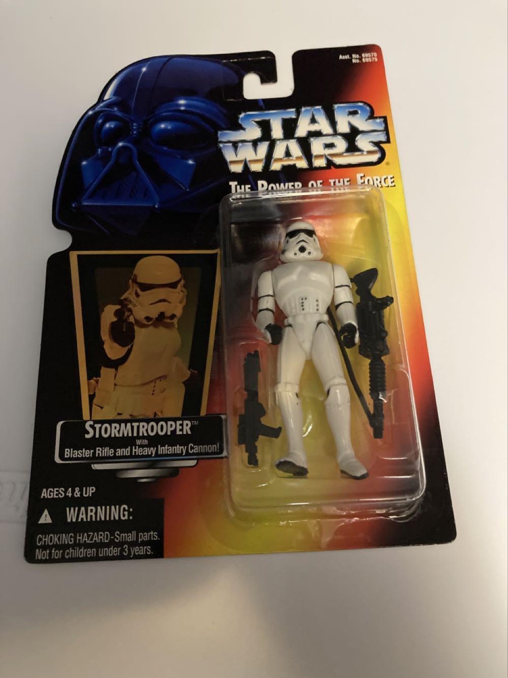 Star Wars TPOTF  Stormtrooper (Blaster Rifle)(Foil) - Kenner (Star Wars: POTF: Red: 3”) action figure collectible [Barcode 076281695754] - Main Image 3