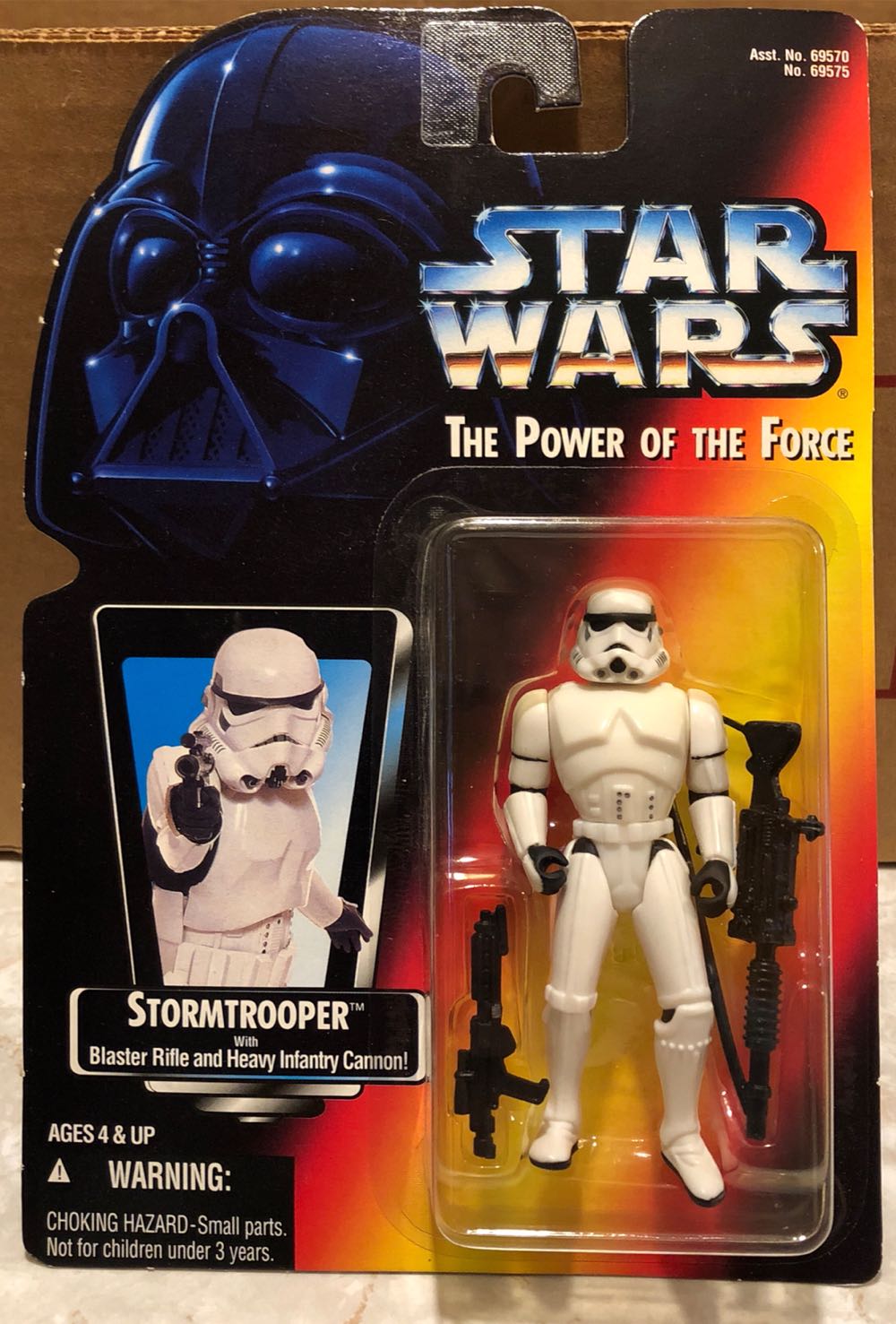 Star Wars TPOTF  Stormtrooper (Blaster Rifle)(Foil) - Kenner (Star Wars: POTF: Red: 3”) action figure collectible [Barcode 076281695754] - Main Image 4