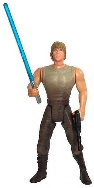 Luke Skywalker in Dagobah Fatigues with Lightsaber and Blaster Pistol! L - Kenner (Star Wars) action figure collectible [Barcode 076281695884] - Main Image 4