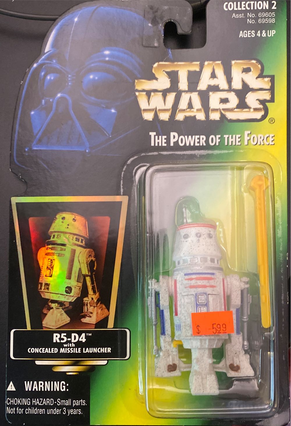 PotF - R5-D4 - Kenner Hasbro (Power Of The Force - Green Card) action figure collectible [Barcode 076281695983] - Main Image 3