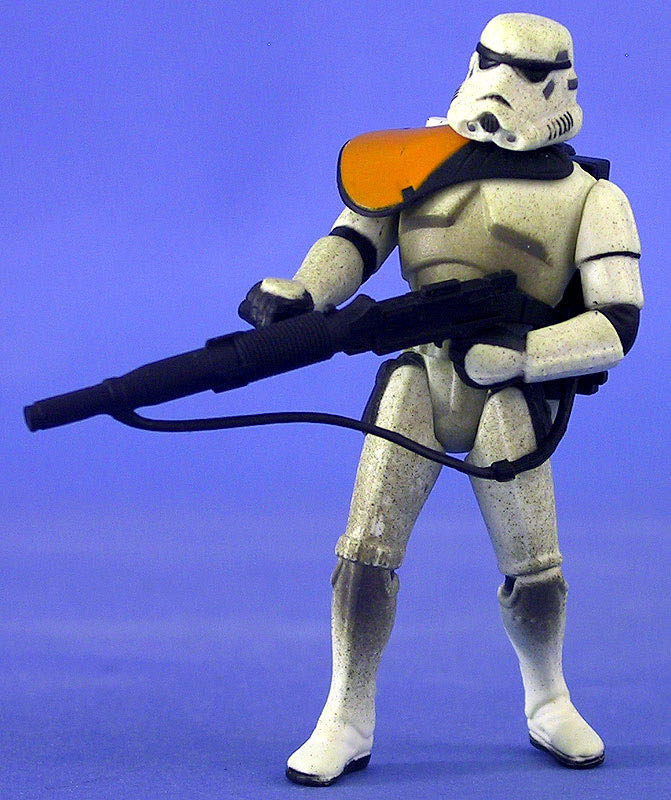 tatooine stormtrooper - Hasbro (POTF2 (O) 3.75” 1996- 1997) action figure collectible [Barcode 076281696010] - Main Image 3