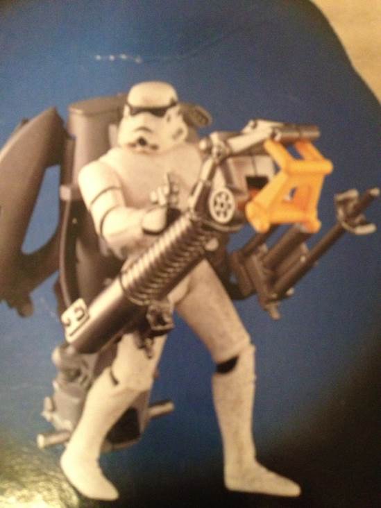 Crowd Control Stormtrooper w/ Flight-Action Thruster Pack & Capture Claw - Hasbro (Star Wars: Episode IV - A New Hope) action figure collectible [Barcode 076281696096] - Main Image 2