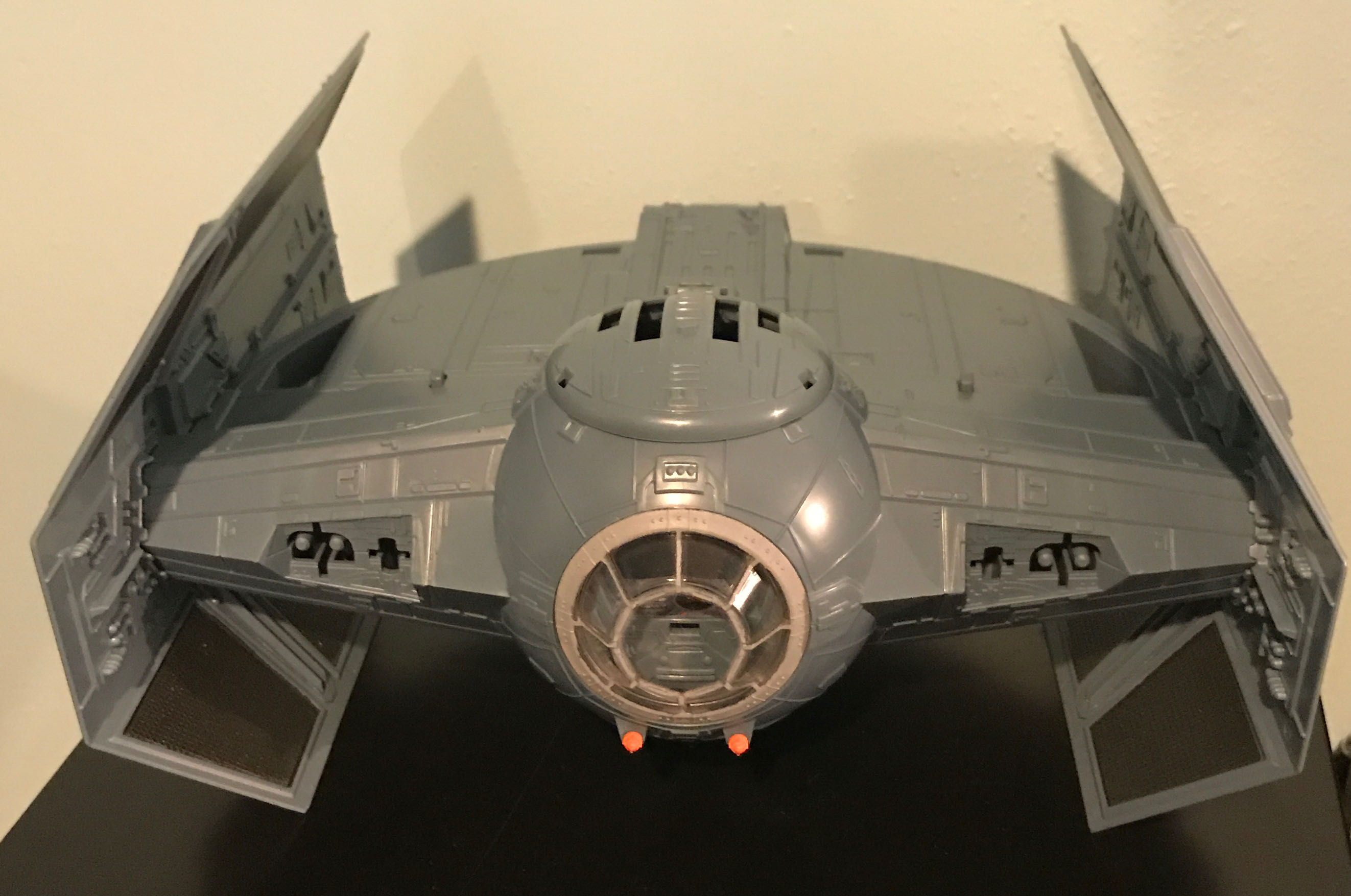 Darth Vader’s Tie Fighter w/ Launching Laser Cannons! - Hasbo / Kenner (Star Wars) action figure collectible [Barcode 076281696621] - Main Image 3