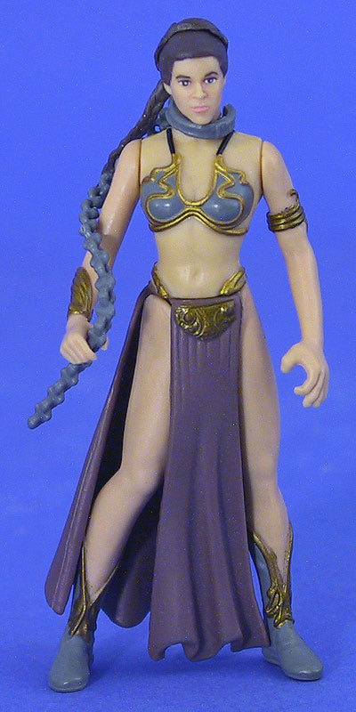 Auto Princess Leia (Slave) Power Of The Force Green - Hasbo / Kenner (Star Wars: Power Of The Force) action figure collectible [Barcode 076281696836] - Main Image 3