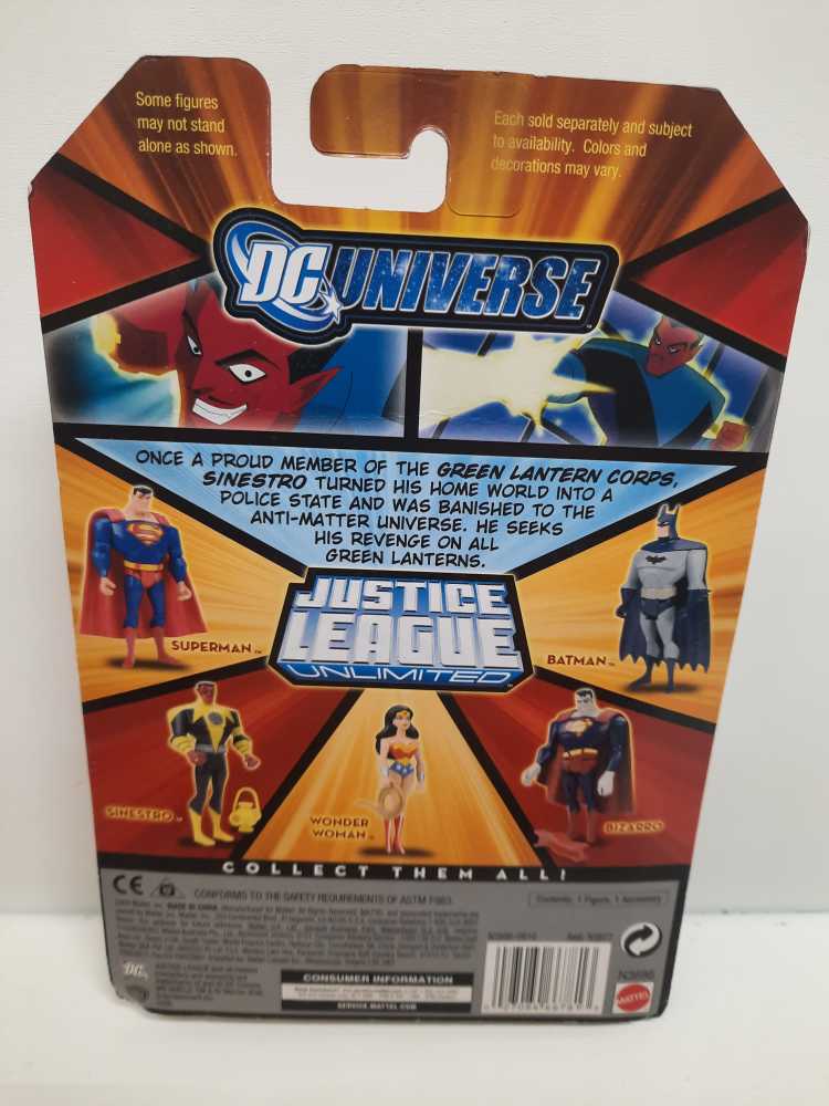 Sinestro - Mattel (DC: Universe: JLU: 5”) action figure collectible [Barcode 027084667813] - Main Image 2