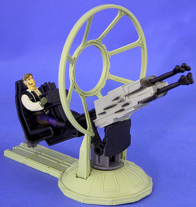 Millenium Falcon Gunner Station With Han Solo - Hasbro (Star Wars - Power of the Force - Green Card) action figure collectible [Barcode 076281697666] - Main Image 4