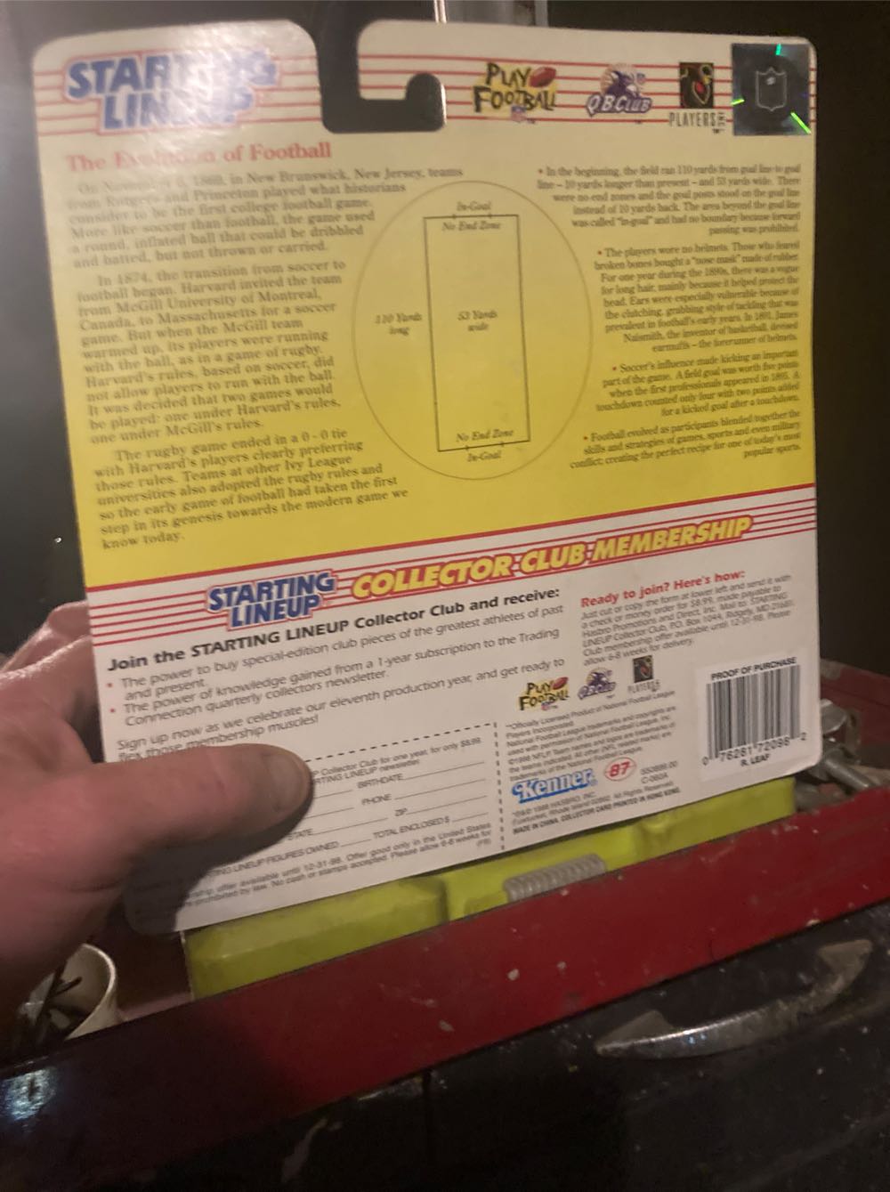 Ryan Leaf - Starting Lineup - Kenner action figure collectible [Barcode 076281720982] - Main Image 3