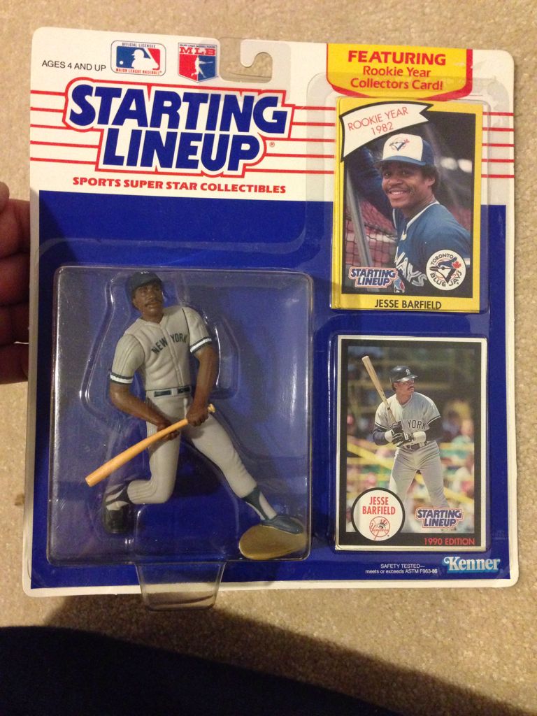 Jesse Barfield - Kenner (Starting lineup) action figure collectible [Barcode 076281775630] - Main Image 2