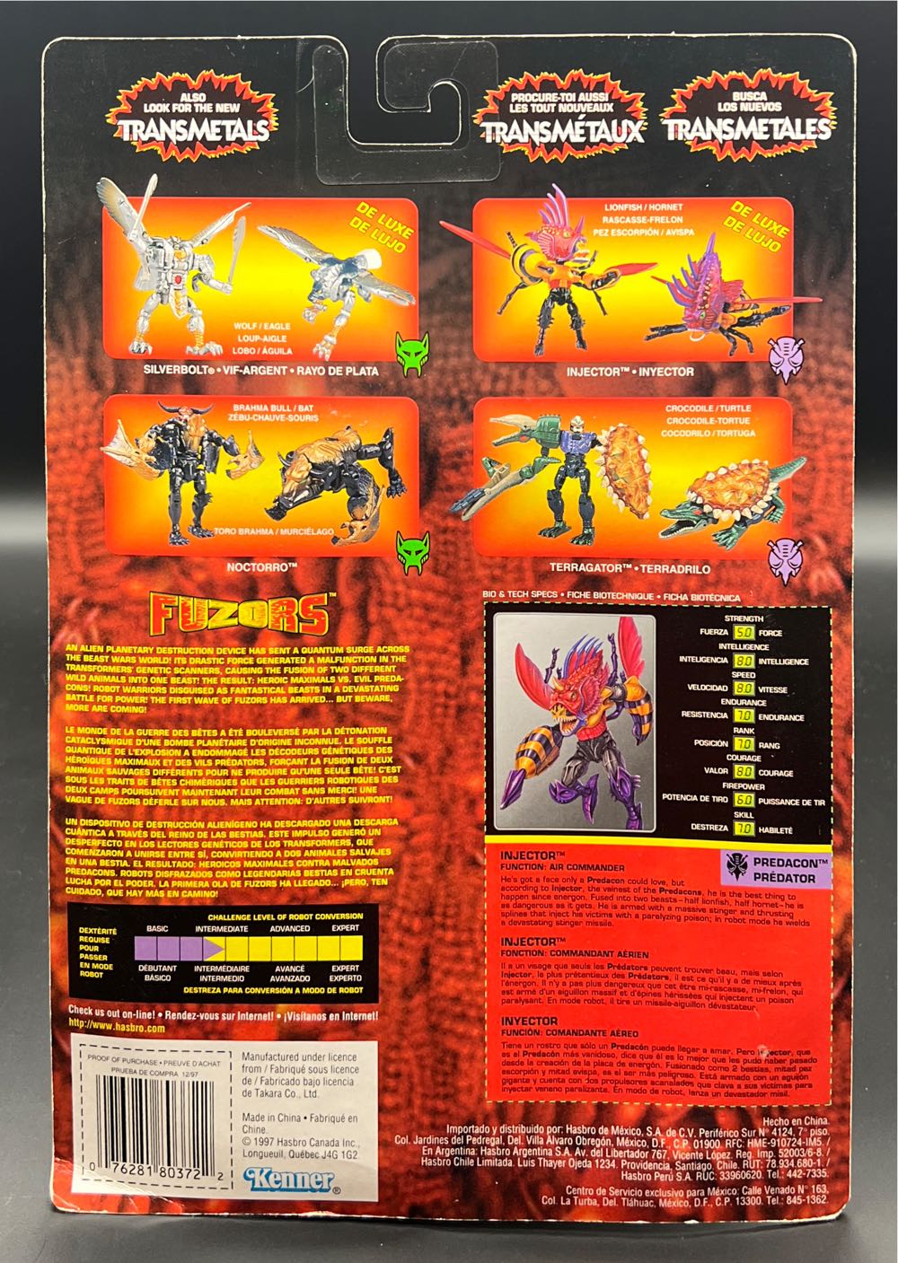 Injector (Fuzor) - Hasbro (Transformers: Beast Wars) action figure collectible [Barcode 076281803722] - Main Image 2