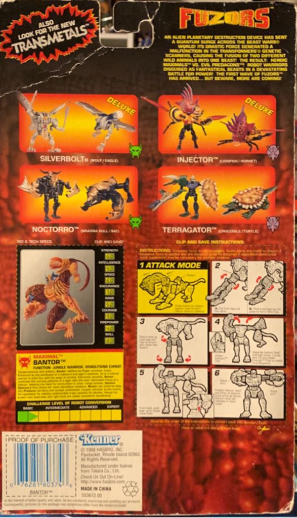 Bantor (Fuzor) - Hasbro (Transformers: Beast Wars) action figure collectible [Barcode 076281803746] - Main Image 2