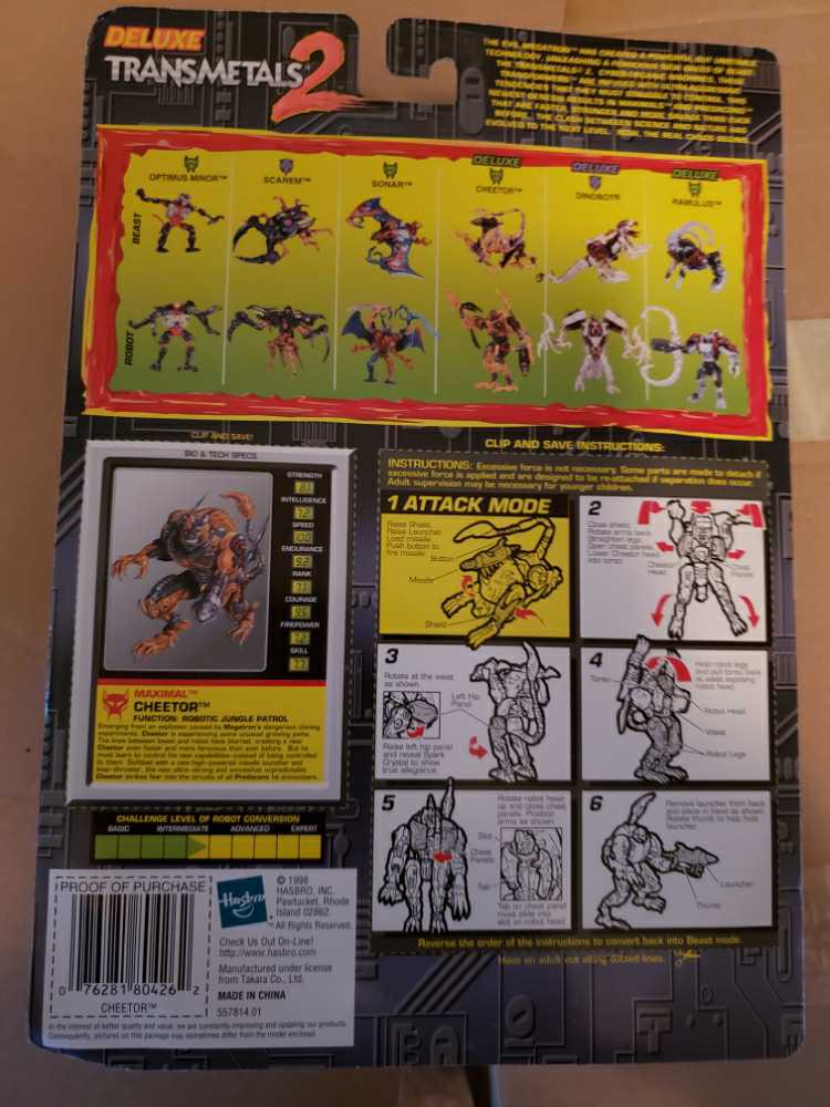 CHEETOR - Hasbro (Transmetal 2) action figure collectible [Barcode 076281804262] - Main Image 2