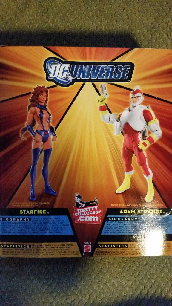 DCUC 2-Pack Adam Strange & Starfire - Mattel (DC Universe Space Heroes 2 Pack) action figure collectible [Barcode 027084689181] - Main Image 2