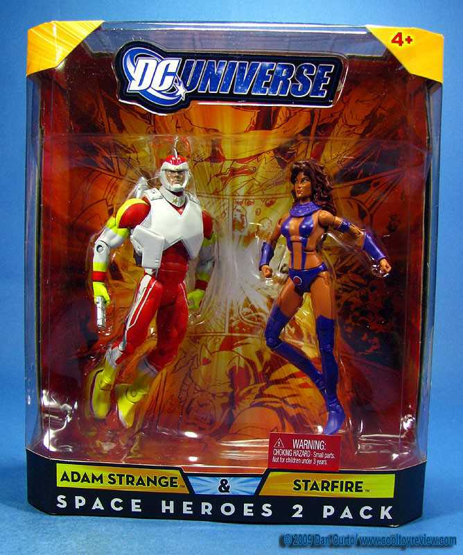 DCUC 2-Pack Adam Strange & Starfire - Mattel (DC Universe Space Heroes 2 Pack) action figure collectible [Barcode 027084689181] - Main Image 3