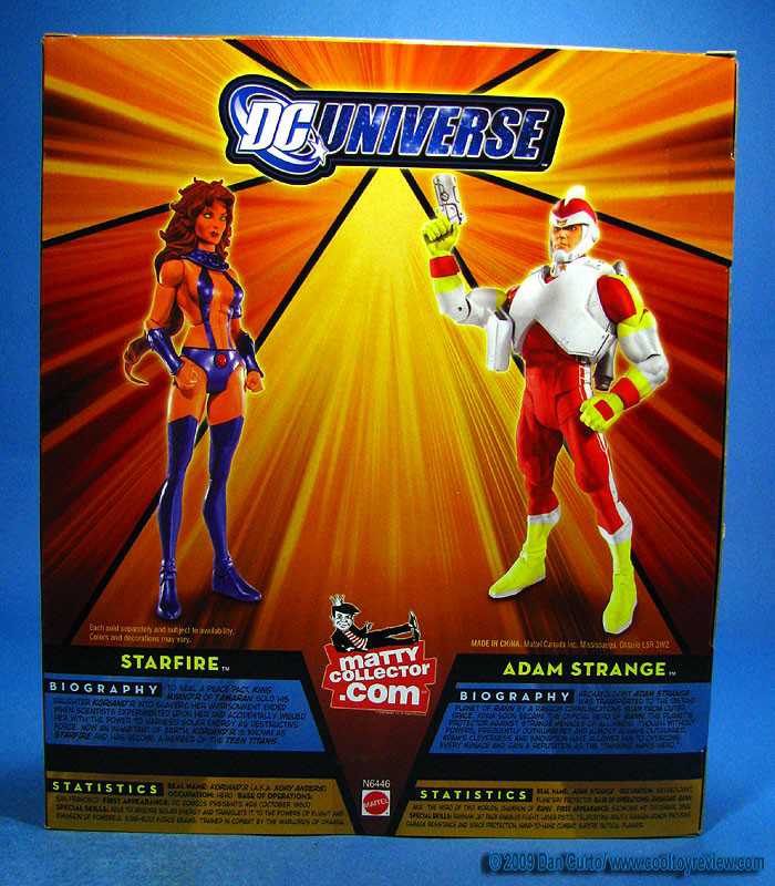 DCUC 2-Pack Adam Strange & Starfire - Mattel (DC Universe Space Heroes 2 Pack) action figure collectible [Barcode 027084689181] - Main Image 4