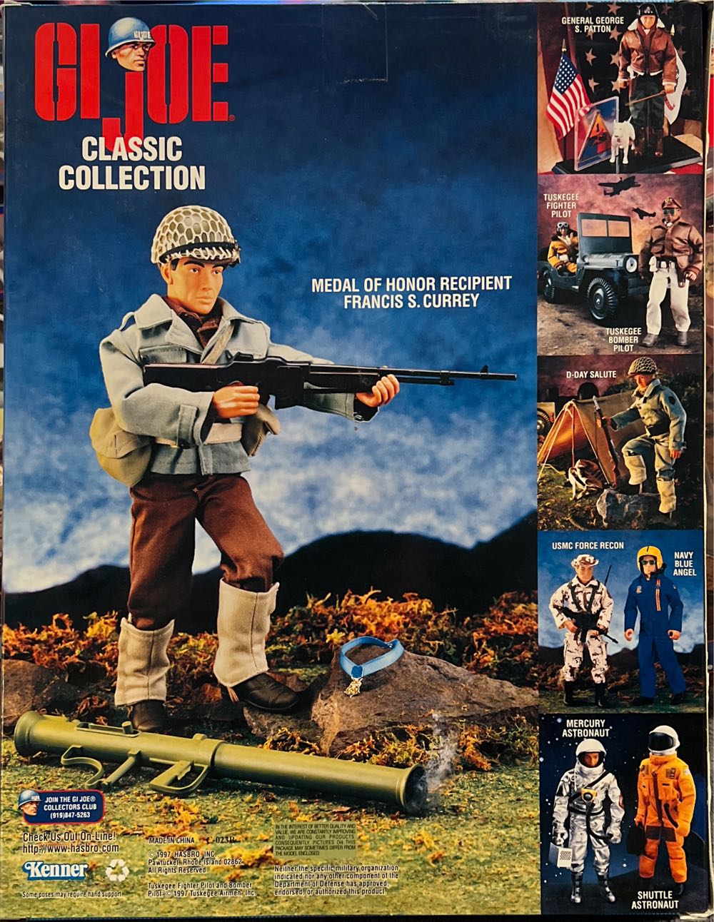 G.I. Joe Classic Collection - Medal Of Honor Recipient Francis S. Curry - Hasbro (G.I. Joe WWII Forces Collection) action figure collectible [Barcode 076281813974] - Main Image 3