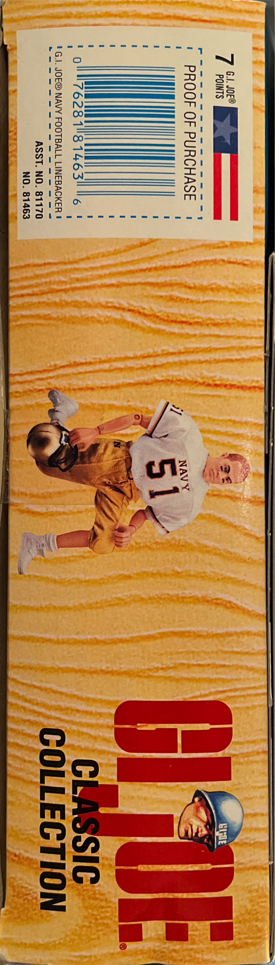 G.I. Joe Classic Collection - ﻿Navy Football Linebacker - Hasbro (G.I. Joe Classic Collection) action figure collectible [Barcode 076281814636] - Main Image 3