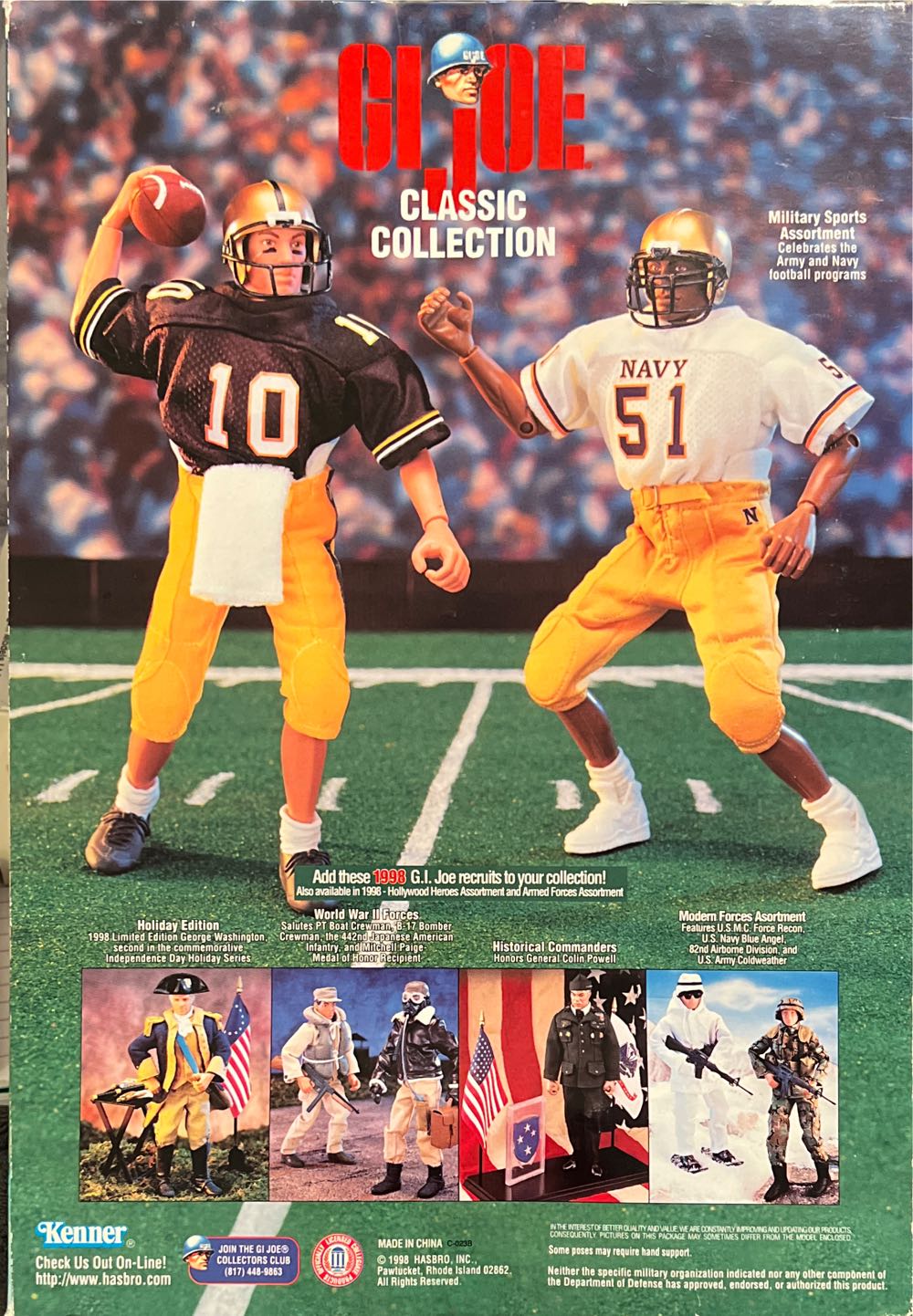 G.I. Joe Classic Collection - ﻿Navy Football Linebacker - Hasbro (G.I. Joe Classic Collection) action figure collectible [Barcode 076281814636] - Main Image 4