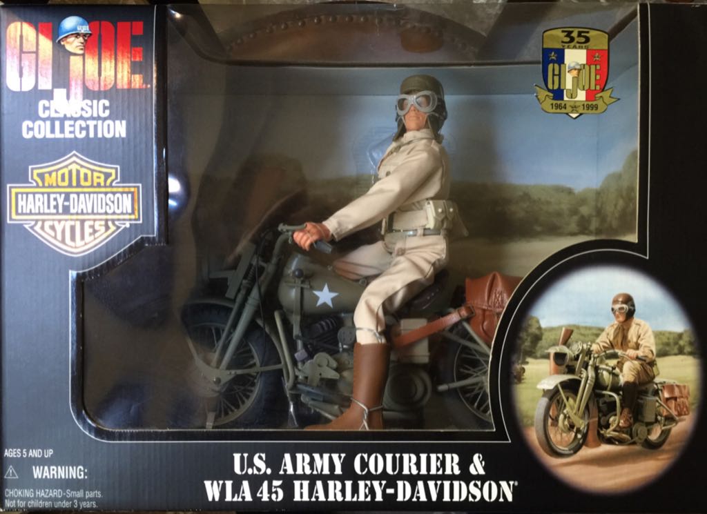 G.I. Joe Army Classic Collection - U.S. Army Courier & WLA 45 Harley-Davidson - Hasbro (G.I. Joe: Classic Collection: 12” Figures) action figure collectible [Barcode 076281814773] - Main Image 1