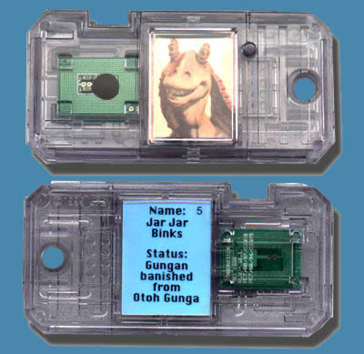 Jar Jar Binks w/ Gungan Battle Staff - Hasbro (Episode 1 (commtech Chip)) action figure collectible [Barcode 076281840772] - Main Image 4