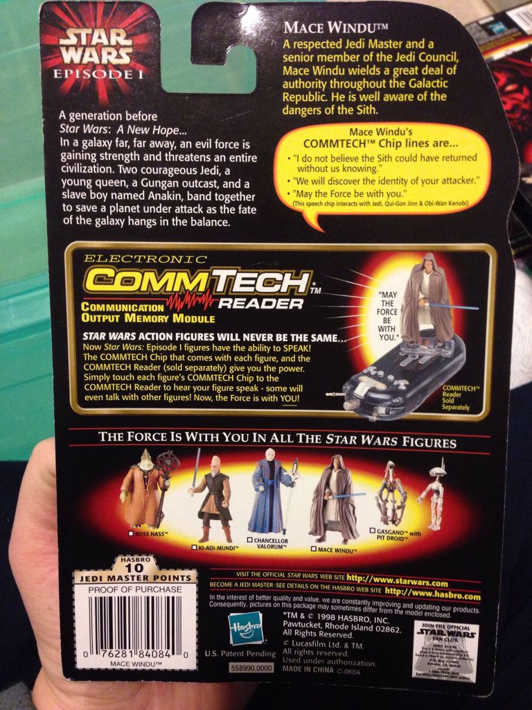 Mace Windu Star Wars: - Hasbro (Star Wars: The Phantom Menace) action figure collectible [Barcode 076281840840] - Main Image 2