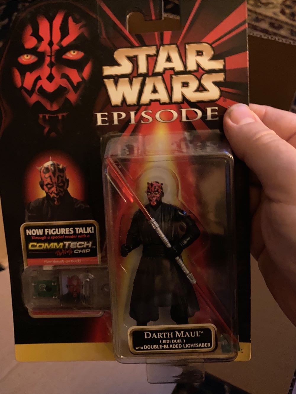 Carded Signed. Episode 1. Darth Maul (Jedi Duel). Signed Ray Park - Hasbro (Star Wars - POTF) action figure collectible [Barcode 076281840888] - Main Image 4