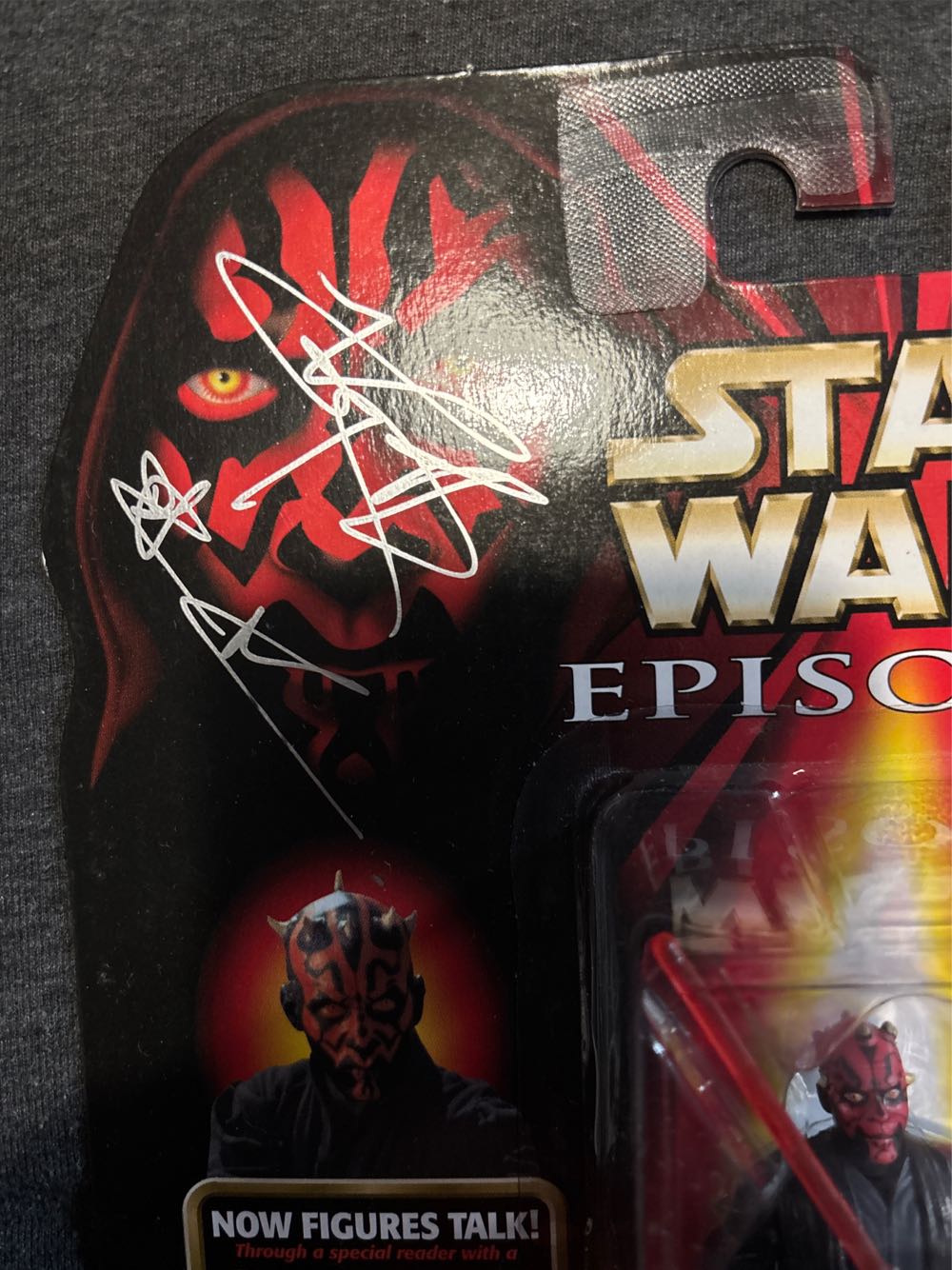 Carded Signed. Episode 1. Darth Maul (Jedi Duel). Signed Ray Park - Hasbro (Star Wars - POTF) action figure collectible [Barcode 076281840888] - Main Image 5