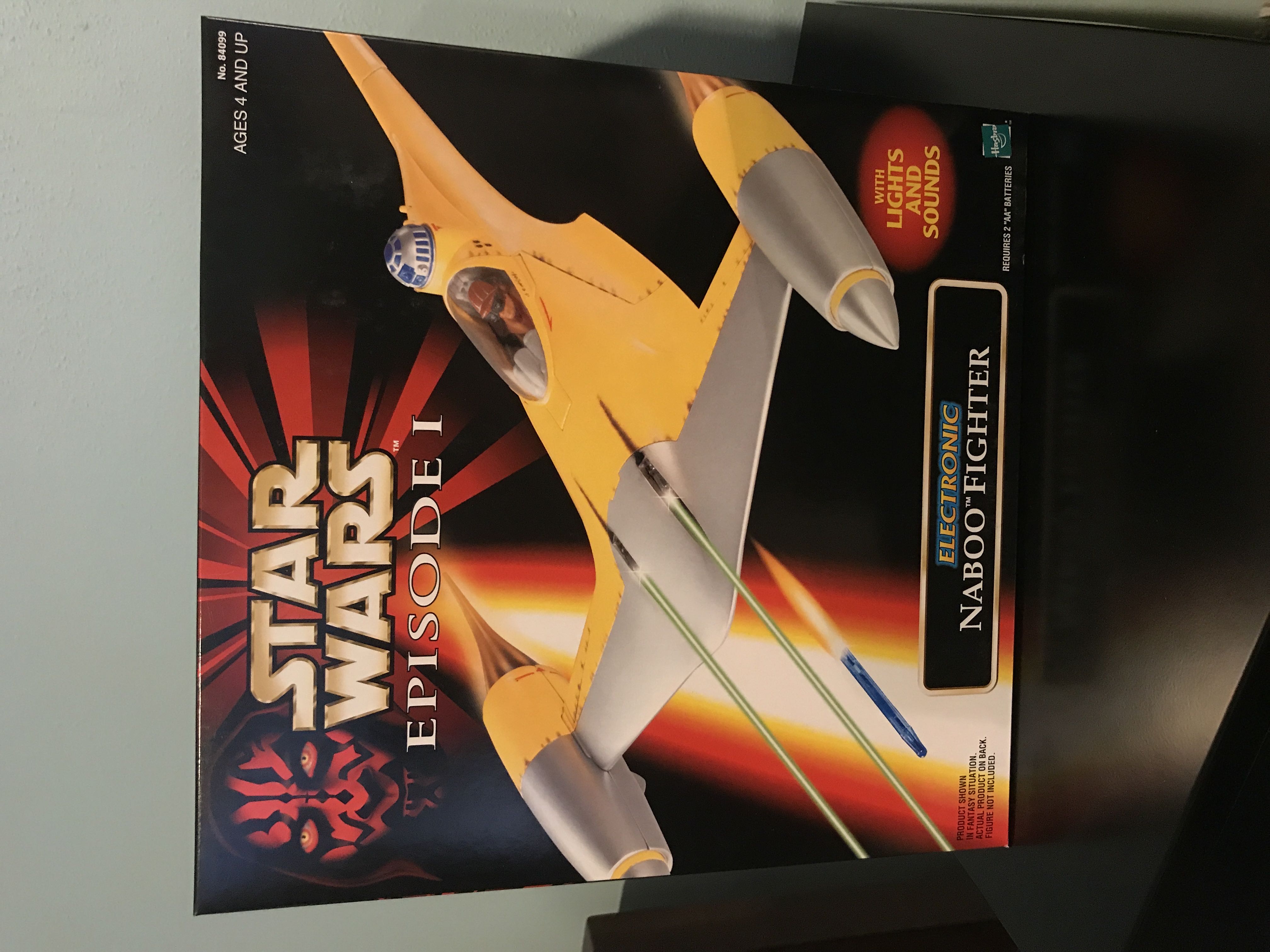 v) Naboo Fighter Starfighter - Electronic - Hasbro (Episode I: Vehicle) action figure collectible [Barcode 076281840994] - Main Image 2