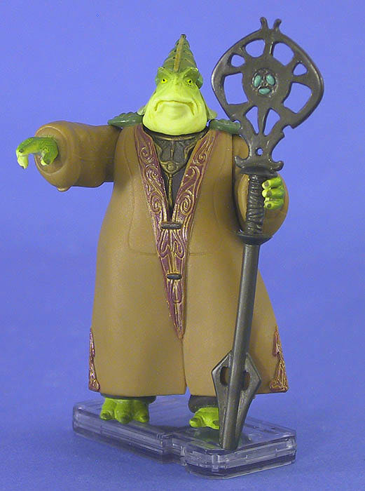 Boss Nass With Gungan Staff - Hasbro ( EPISODE 1 ) (Star Wars: The Phantom Menace) action figure collectible [Barcode 076281841199] - Main Image 3