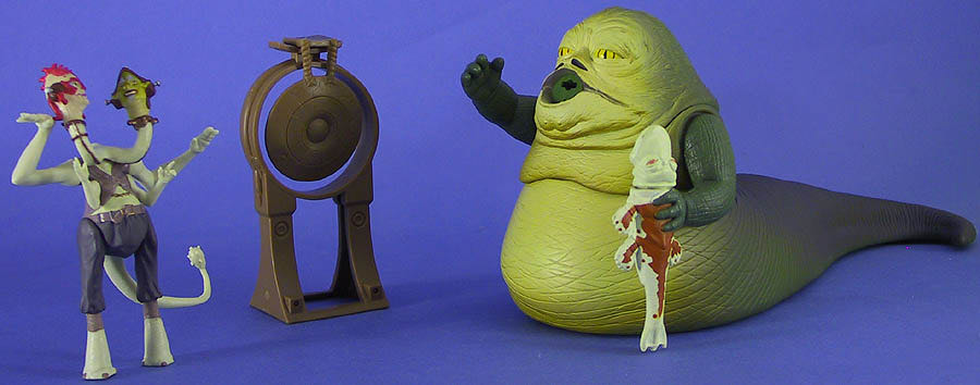 Creatures Jabba The Hutt With Two Headed Announcer - Hasbro (1999-2000 Episode I) action figure collectible [Barcode 076281841670] - Main Image 4