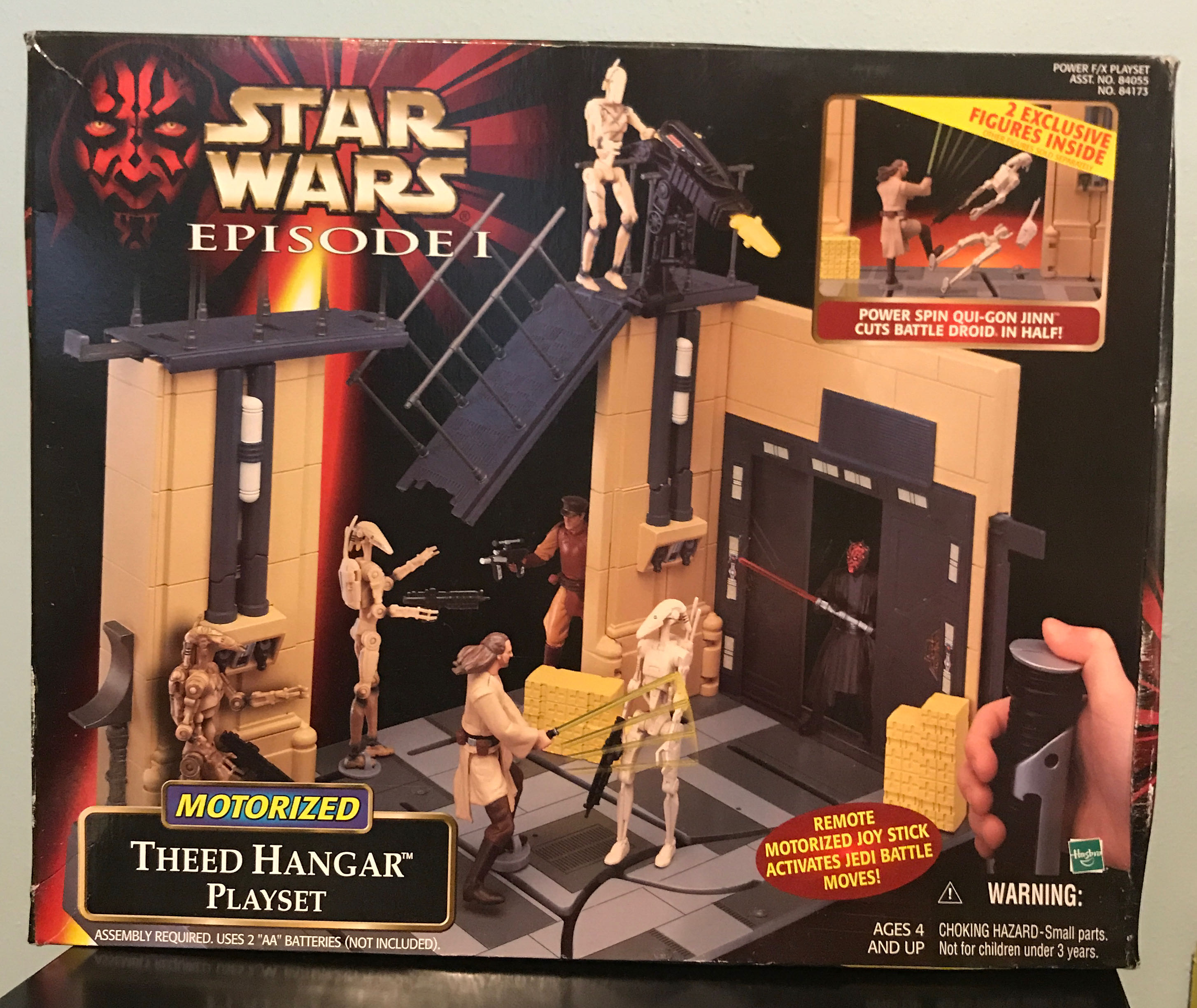 Phantom Menace Playset 3.75 - Theed Generator Complex with Battle Droid figure TPM - Hasbro (Star Wars Episode I The Phantom Menance) action figure collectible [Barcode 076281841731] - Main Image 2