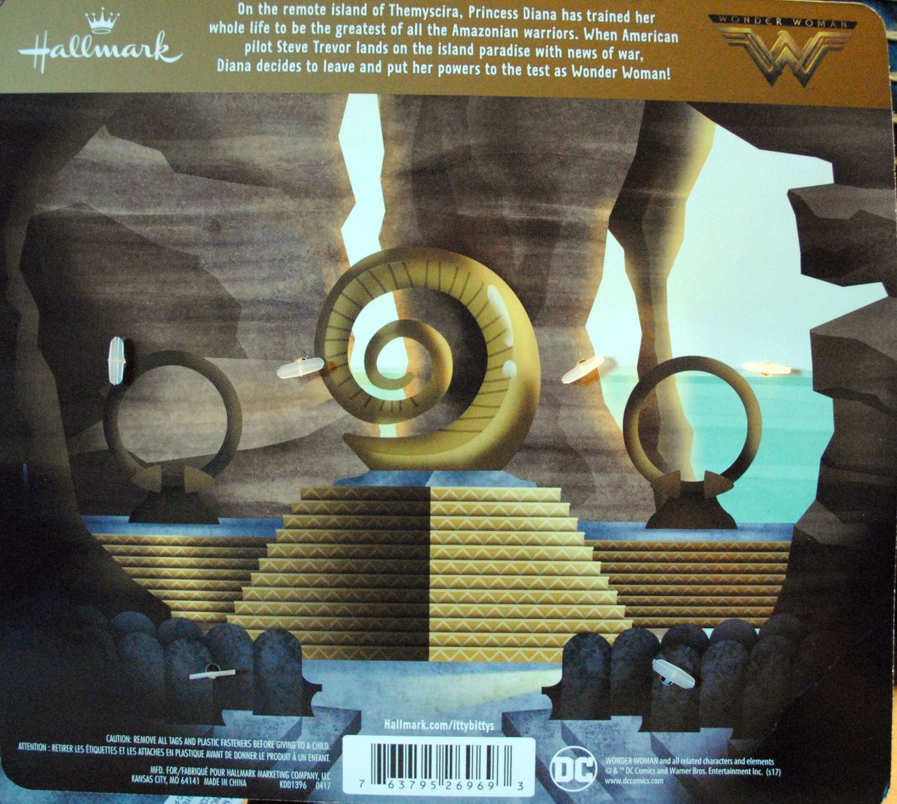 Wonder Woman Movie Hallmark IttyBittys Hippolyta & Princess Diana Of Themyscira 2 pack - Hallmark (Wonder Woman Movie) action figure collectible [Barcode 0763795269693] - Main Image 2