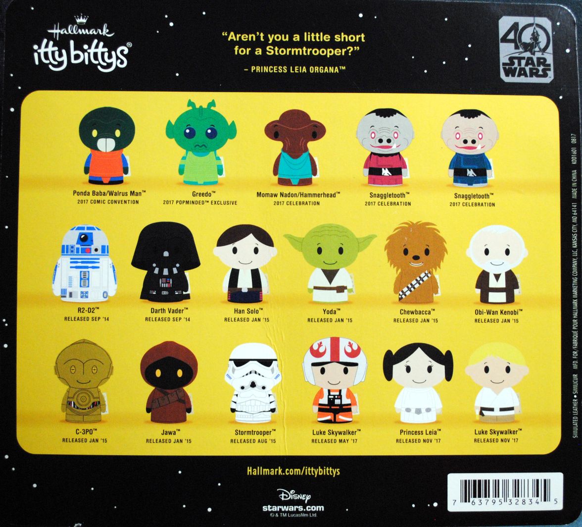 40th Anniversary Hallmark ittybbittys Princess Leia Organa Star Wars ANH - Hallmark (Star Wars 40th Anniversary) action figure collectible [Barcode 0763795328345] - Main Image 2