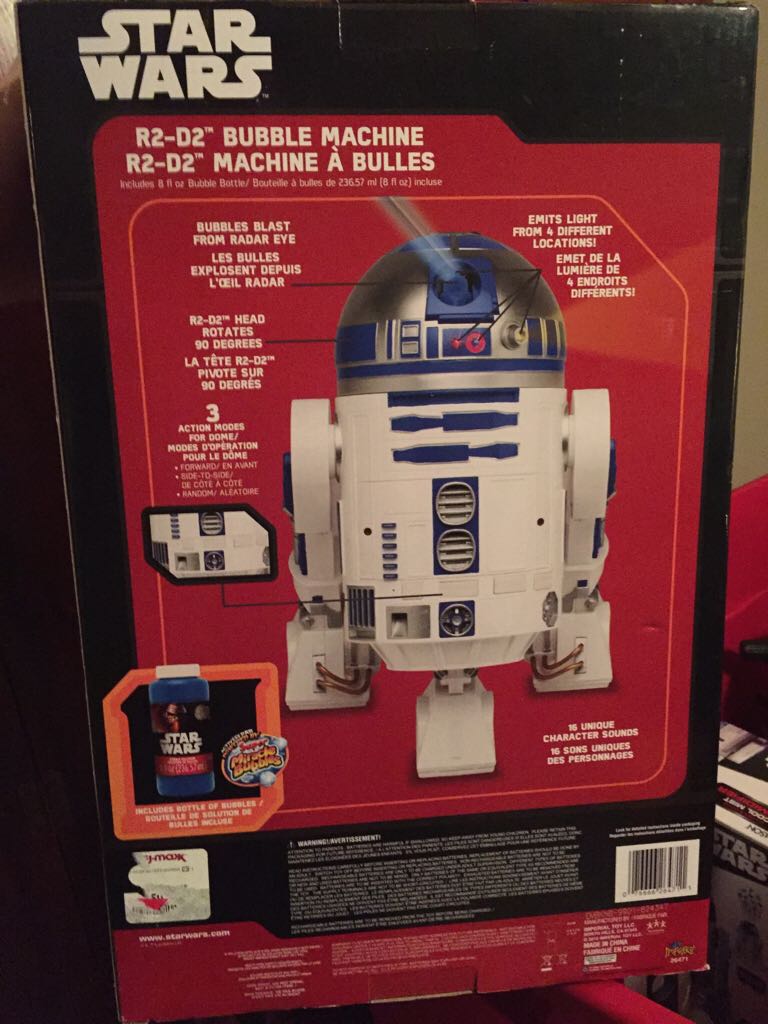 R2 D2 Bubble Machine - Imperial Toy (Star Wars Novelty Item) action figure collectible [Barcode 076666264711] - Main Image 2