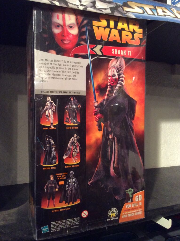 12” Shaak Ti - Hasbro (2005 Revenge of the Sith) action figure collectible [Barcode 076930009161] - Main Image 2