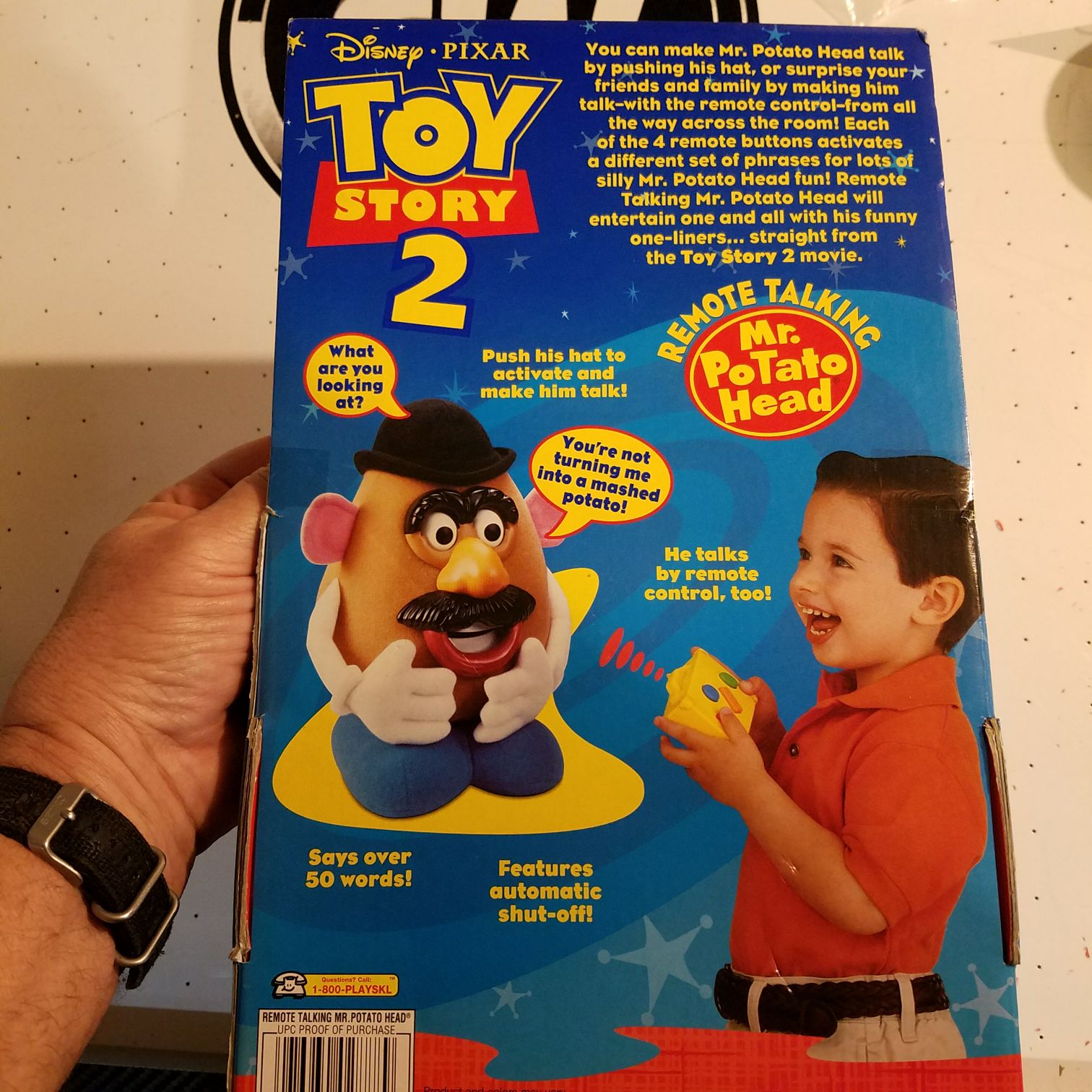 Toy Story 2 Remote Talking Mr Potato Head - Playschool / Hasbro action figure collectible [Barcode 076930028889] - Main Image 2
