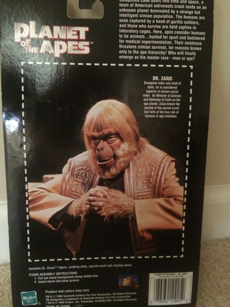 Dr. Zaius - MEGO Corp. (Planet Of The Apes) action figure collectible [Barcode 076930109052] - Main Image 2