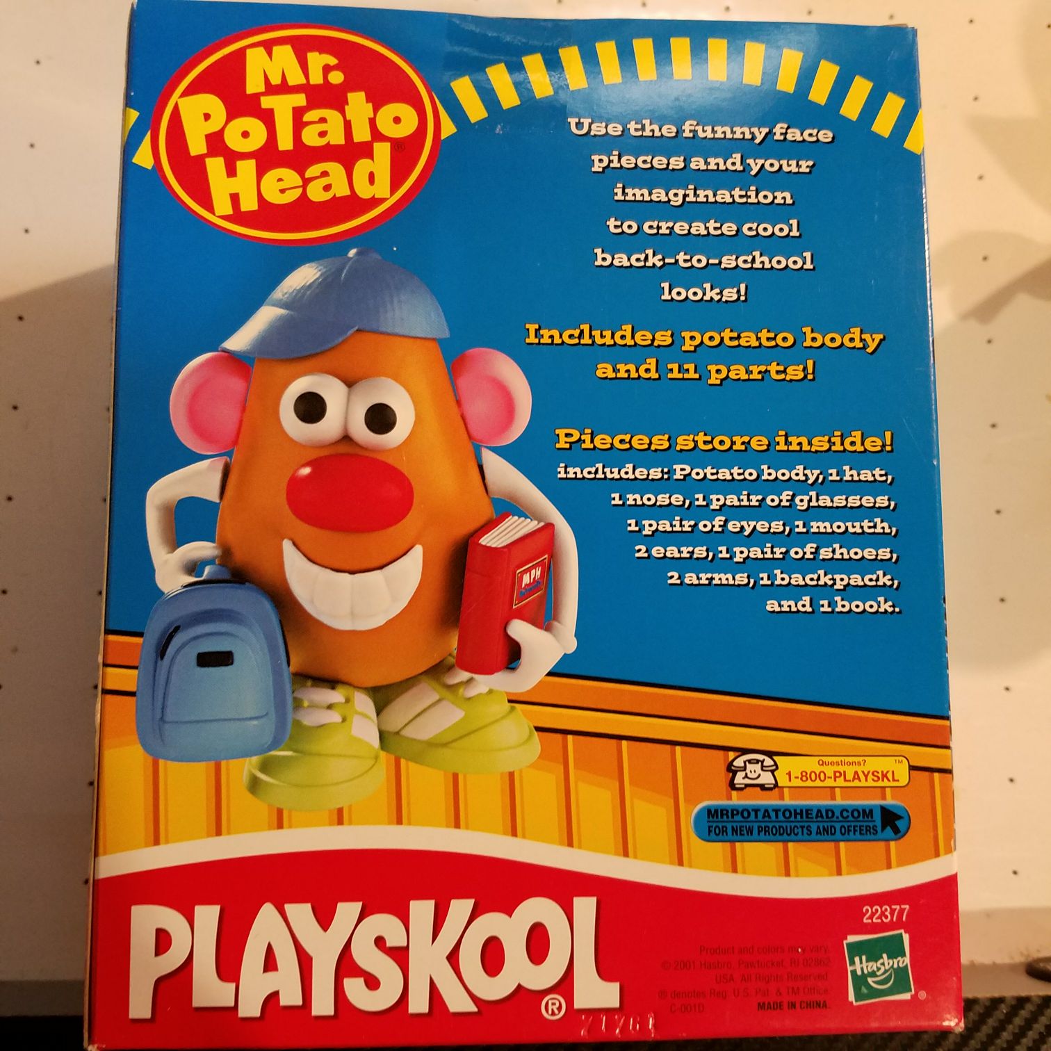 Startin’ School Spud - Playschool / Hasbro action figure collectible [Barcode 076930223772] - Main Image 2