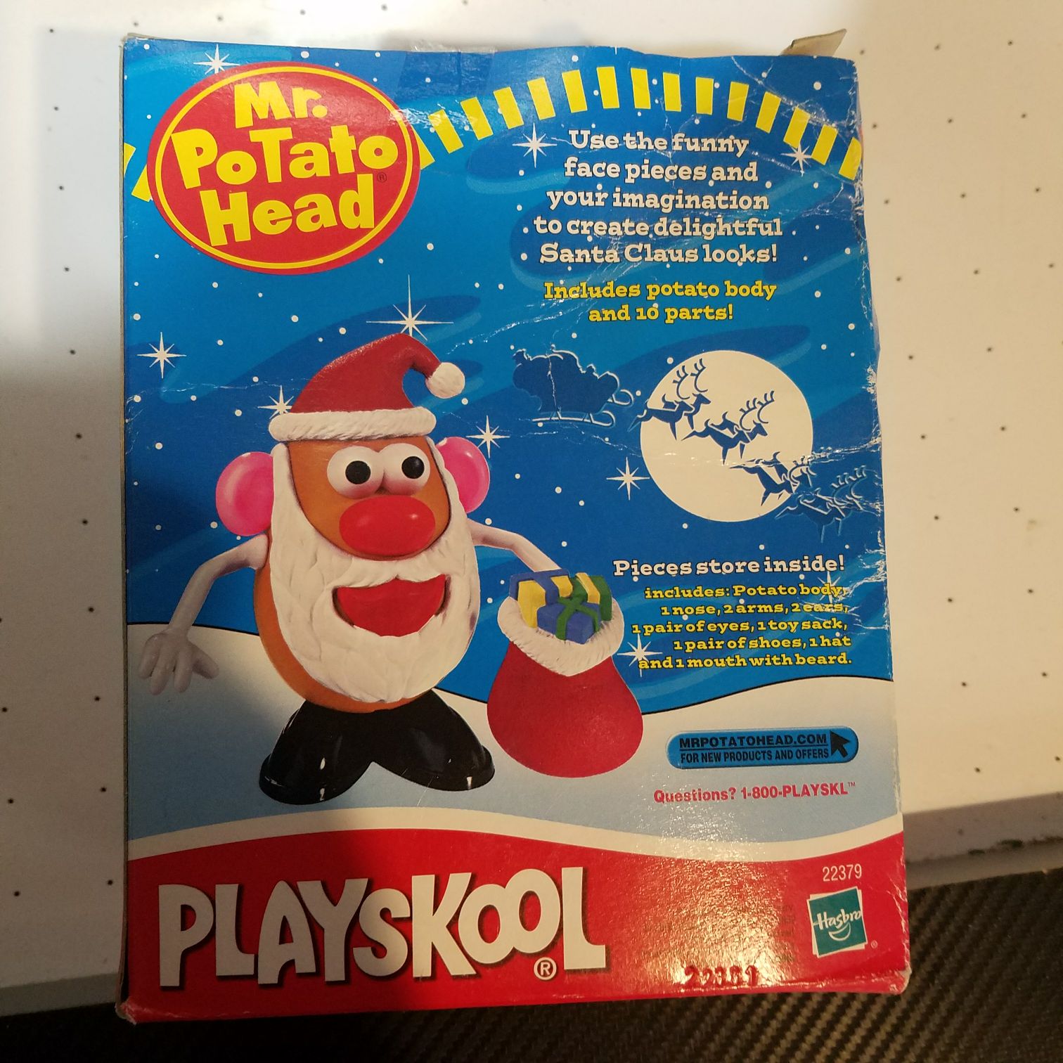 Potato Heads Christmas: SANTA SPUD - Playskool/Hasbro (Christmas Adventures) action figure collectible [Barcode 076930223796] - Main Image 2