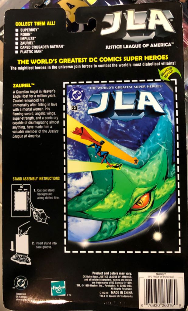 Zauriel - Hasbro (JLA: (Justice League Of America)) action figure collectible [Barcode 076930260180] - Main Image 2