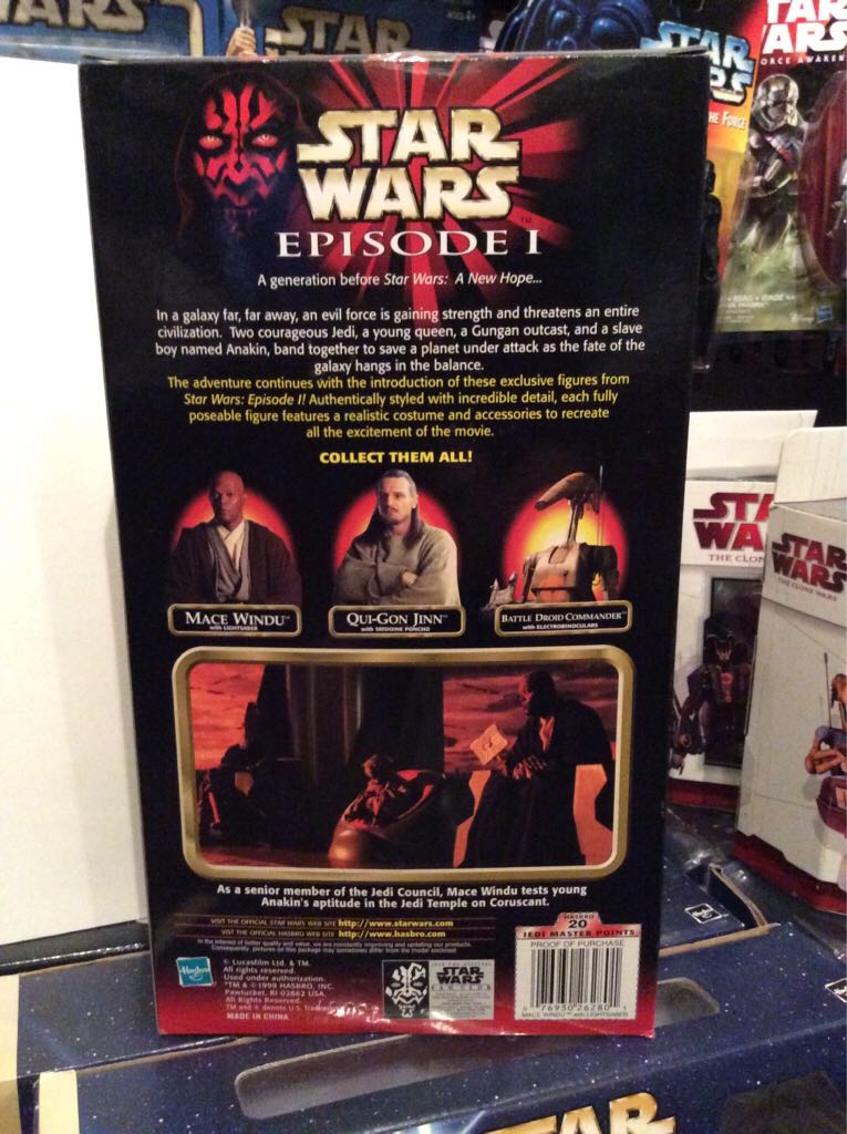 Star Wars 12” Mace Windu - Hasbro (Star Wars: Episode 1: 12”) action figure collectible [Barcode 076930262801] - Main Image 2