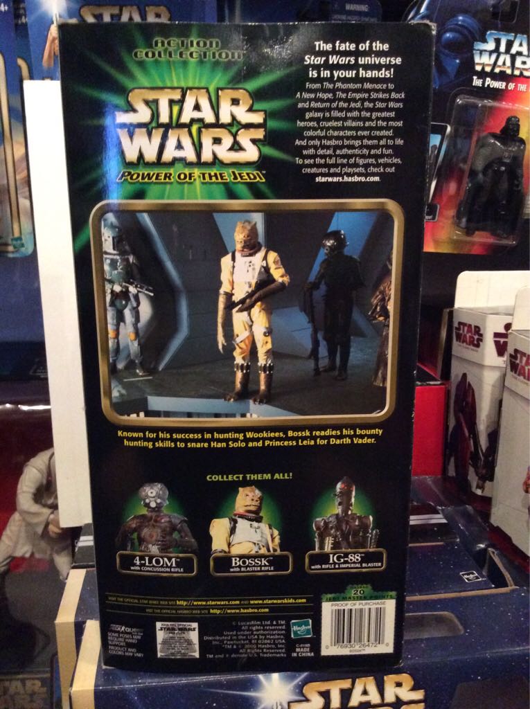 12 Inch Figure. Bossk. Signed Alan Harris - Hasbro (Star Wars - Power Of The Jedi) action figure collectible [Barcode 076930264720] - Main Image 2