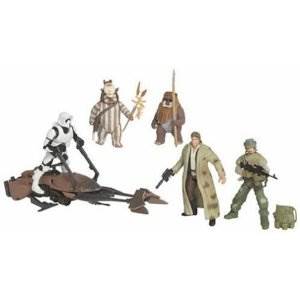 Endor Ambush 5-Pack (Han Solo, Endor Rebel Soldier, Logray, Scout Trooper & Wicket W. Warrick) - Hasbro (Star Wars: Episode VI - Return Of The Jedi) action figure collectible [Barcode 076930345153] - Main Image 1