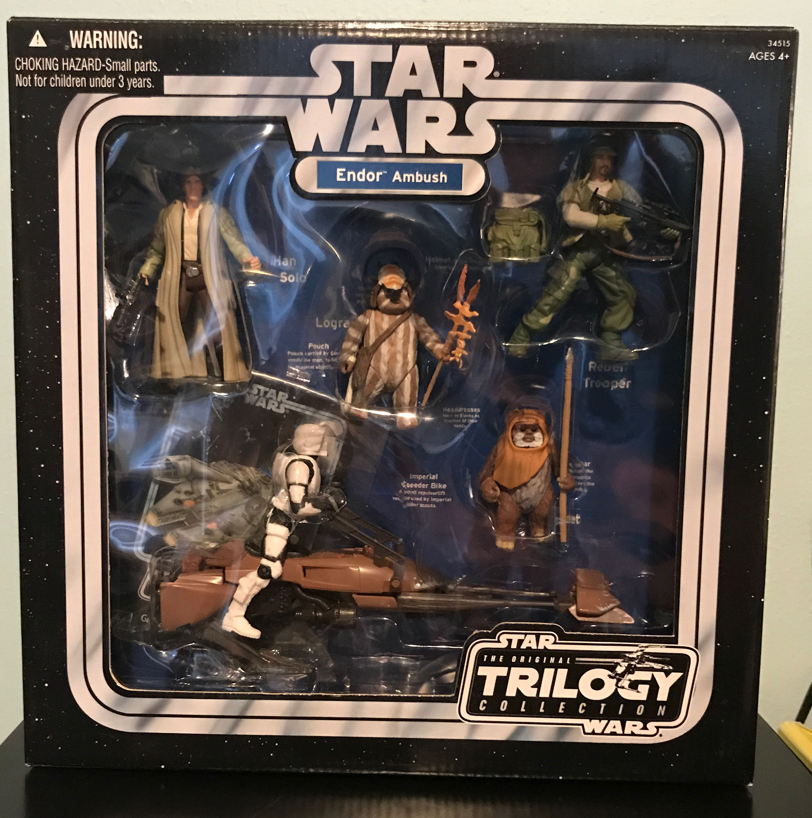 Endor Ambush 5-Pack (Han Solo, Endor Rebel Soldier, Logray, Scout Trooper & Wicket W. Warrick) - Hasbro (Star Wars: Episode VI - Return Of The Jedi) action figure collectible [Barcode 076930345153] - Main Image 3