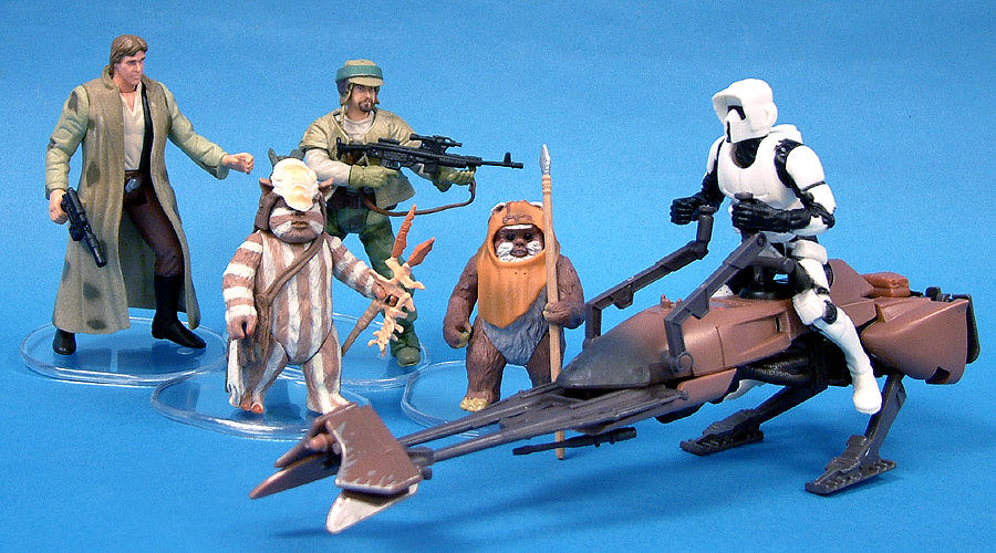 Endor Ambush 5-Pack (Han Solo, Endor Rebel Soldier, Logray, Scout Trooper & Wicket W. Warrick) - Hasbro (Star Wars: Episode VI - Return Of The Jedi) action figure collectible [Barcode 076930345153] - Main Image 4
